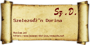 Szelezsán Dorina névjegykártya