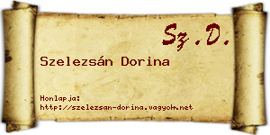 Szelezsán Dorina névjegykártya