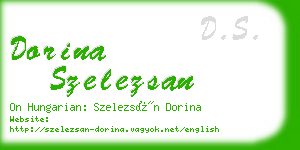 dorina szelezsan business card